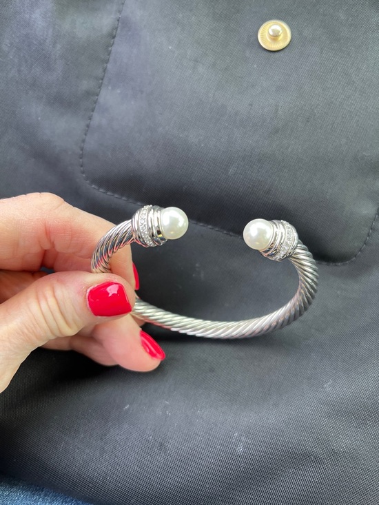 David Yurman Jewelry - David Yurman bracelet 7mm pearl with diamonds nwot